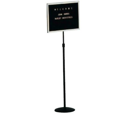 AARCO Aarco Products CMD1418 Single Pedestal Free Standing Changeable Letter Board with Acrylic Lift-Off Cover CMD1418